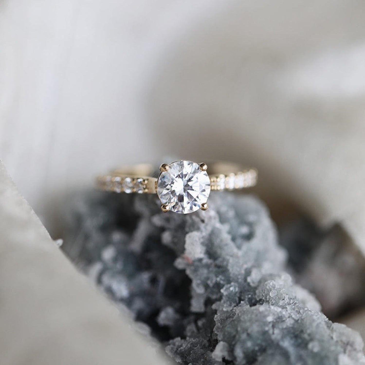 Gardenia Engagement Ring - Consider the Wldflwrs
