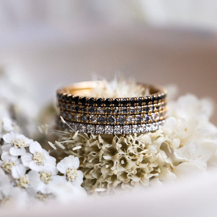 White Diamond Twinkle Band Eternity (Earth-Mined) - Consider the Wldflwrs