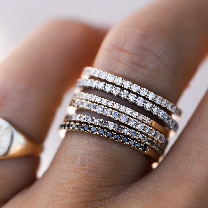 White Diamond Twinkle Band Eternity (Earth-Mined) - Consider the Wldflwrs