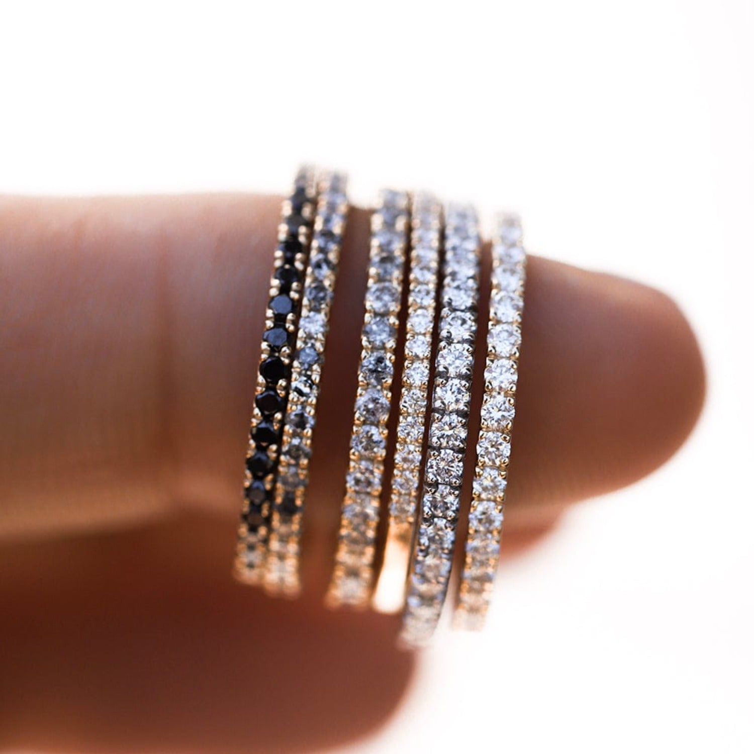 White Diamond Twinkle Band Eternity (Earth-Mined) - Consider the Wldflwrs