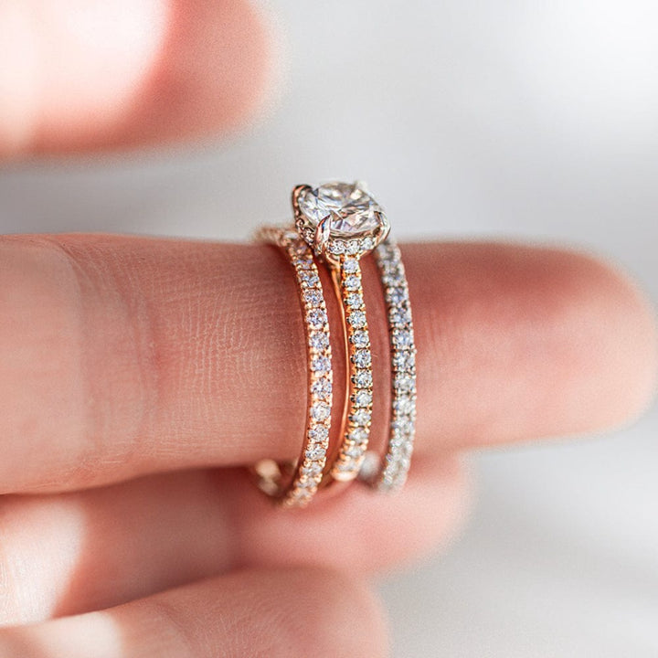 White Diamond Twinkle Band Half-Eternity (Earth-Mined) - Consider the Wldflwrs