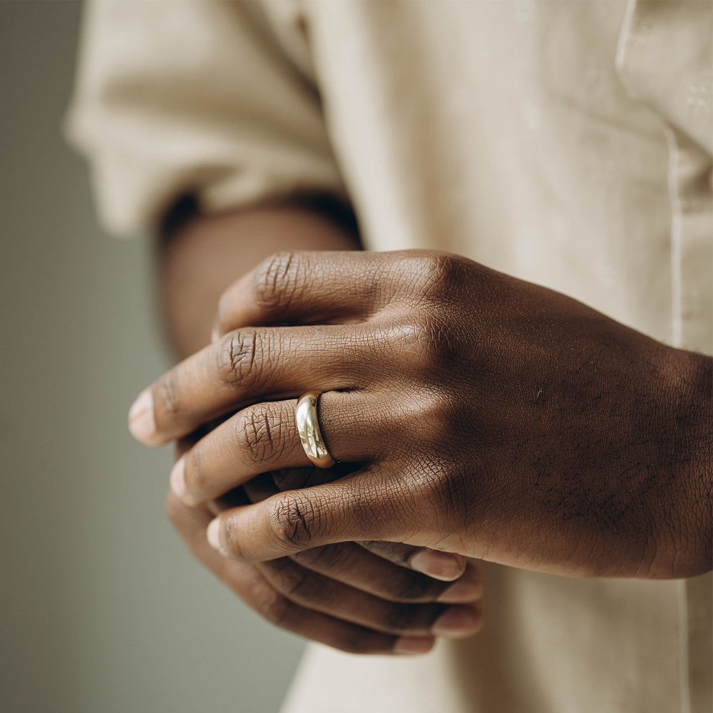 5mm Half-Round Band with Comfort Fit - Consider the Wldflwrs