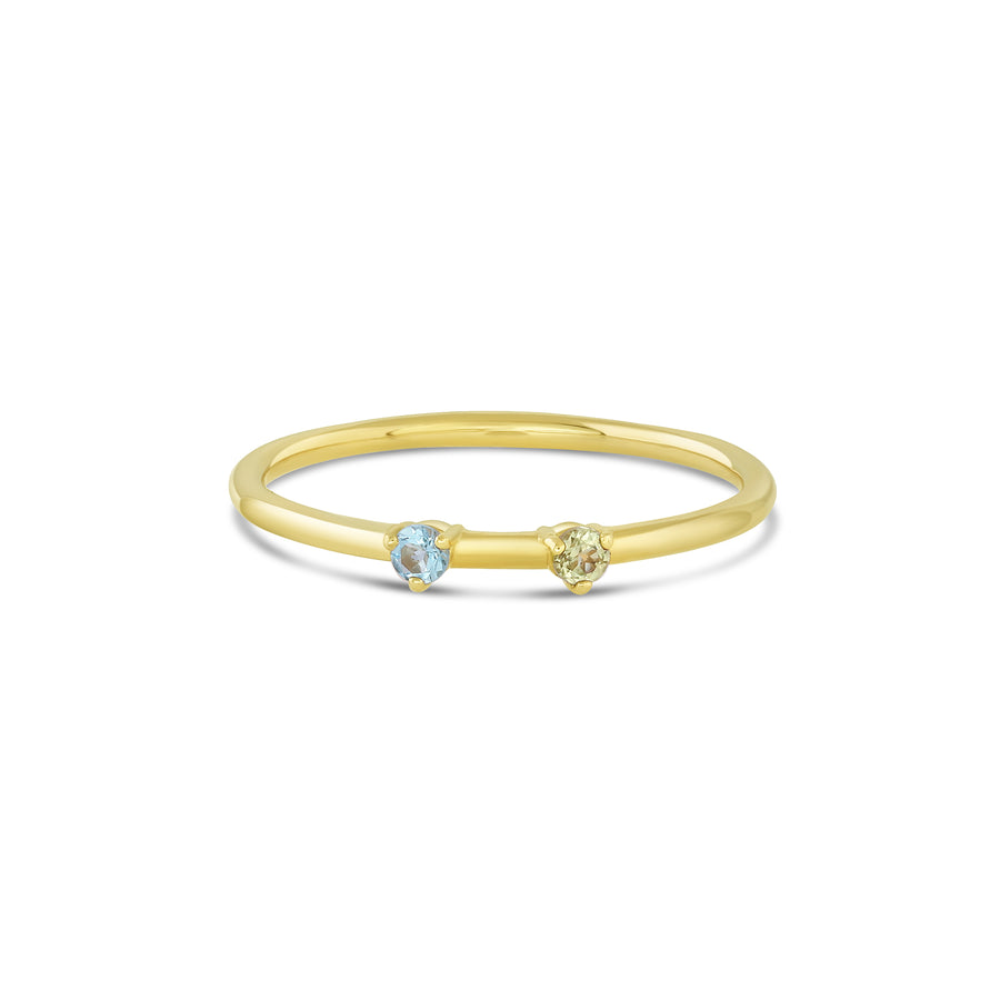 Double Birthstone Stacker - Consider the Wldflwrs