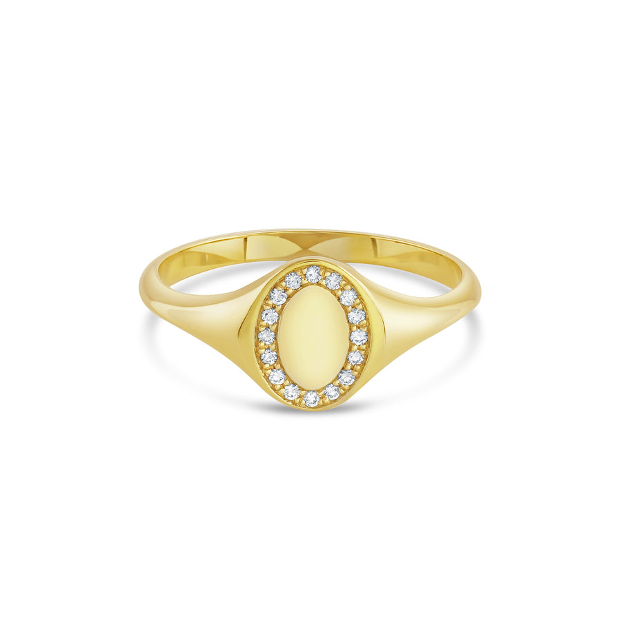 Trace Namesake Diamond Signet - Consider the Wldflwrs