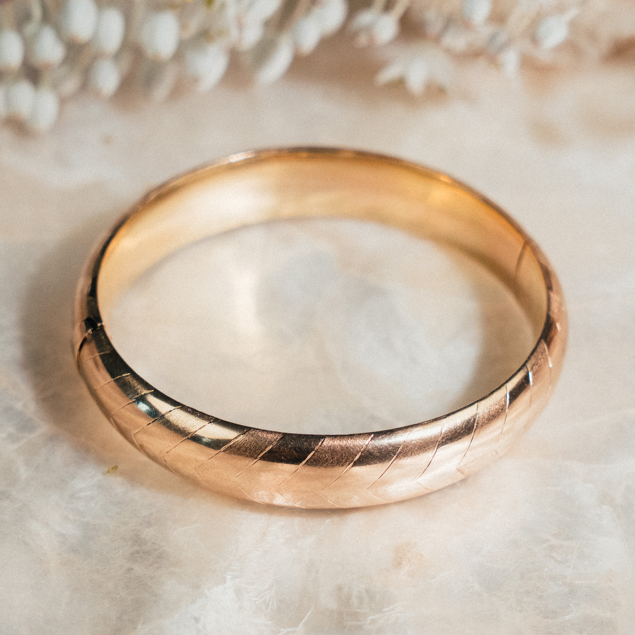 Vintage Chevron Bangle