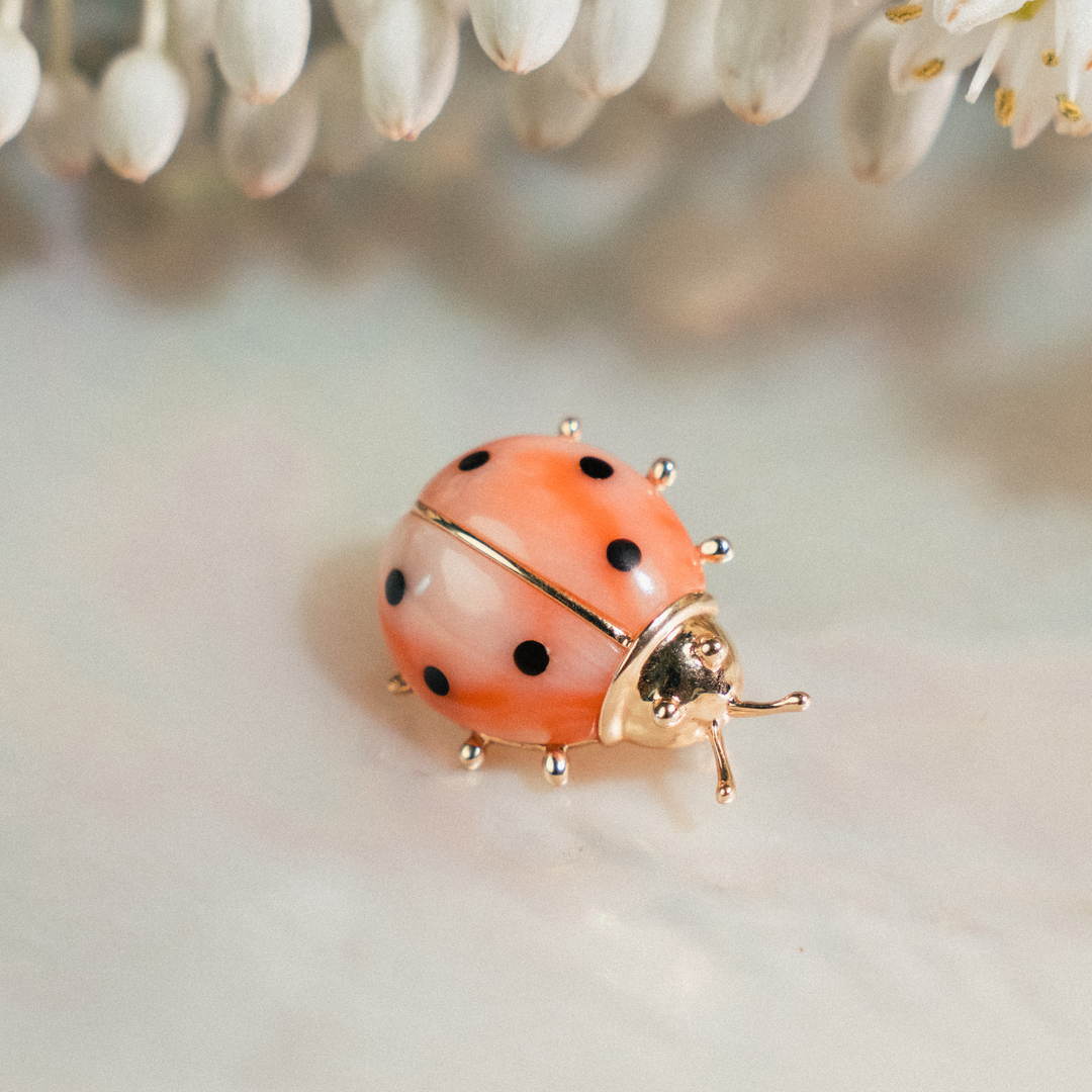 Ladybug Brooch - Consider the Wldflwrs