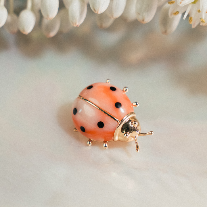Ladybug Brooch - Consider the Wldflwrs
