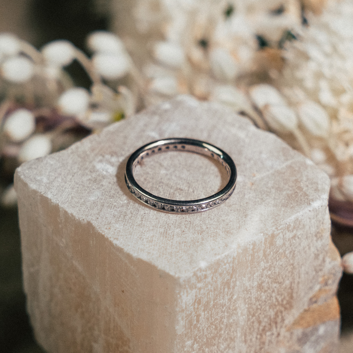 Vintage Channel Set Eternity Band