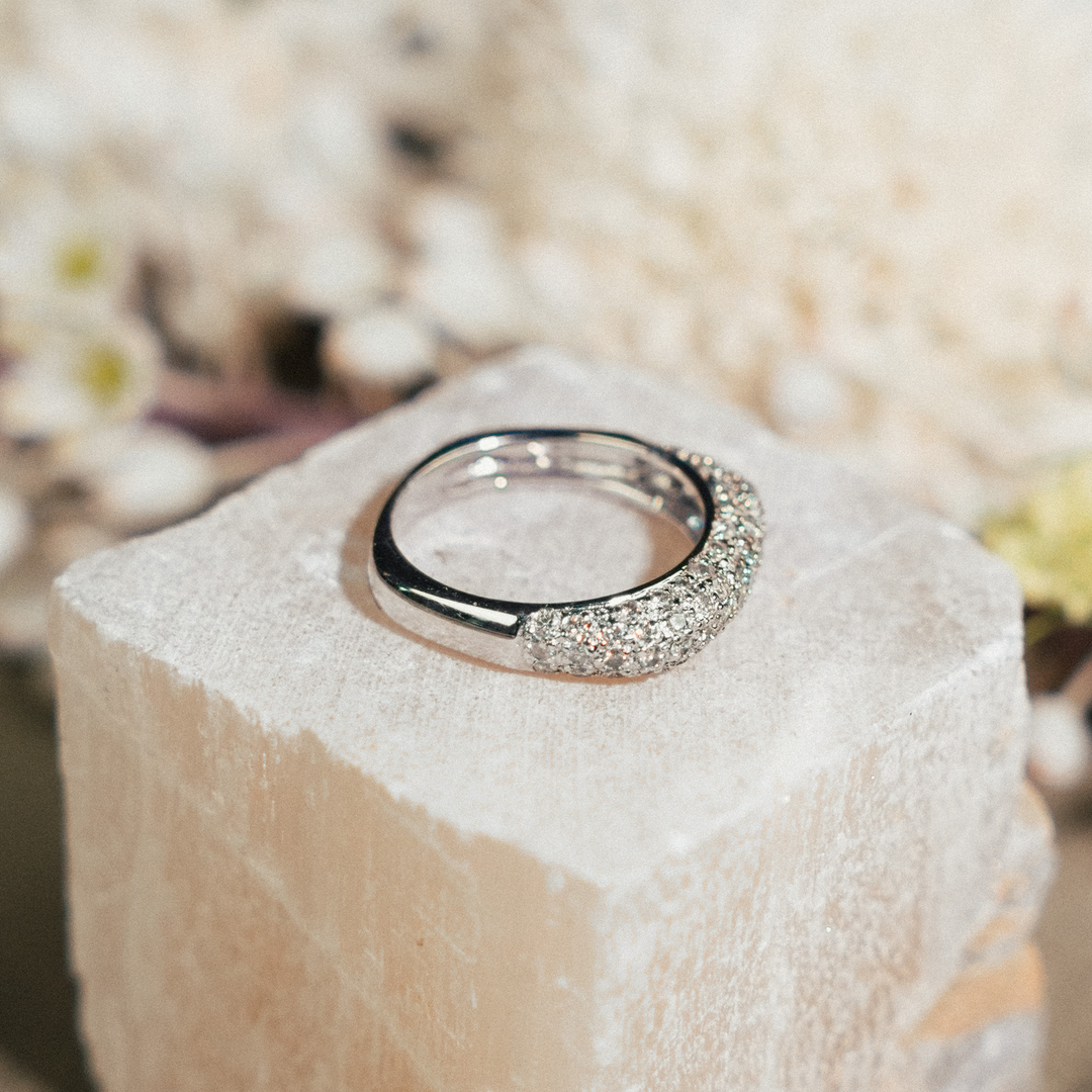 Cobblestone Square Diamond Ring