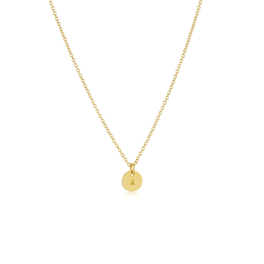 Disc Letter Necklace - Consider the Wldflwrs