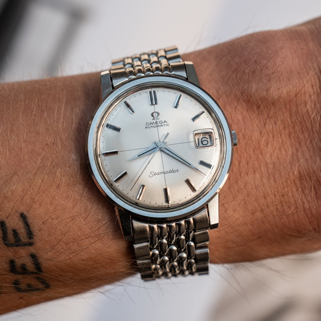 Omega Seamaster Crosshair Dial - Beads of Rice Bracelet