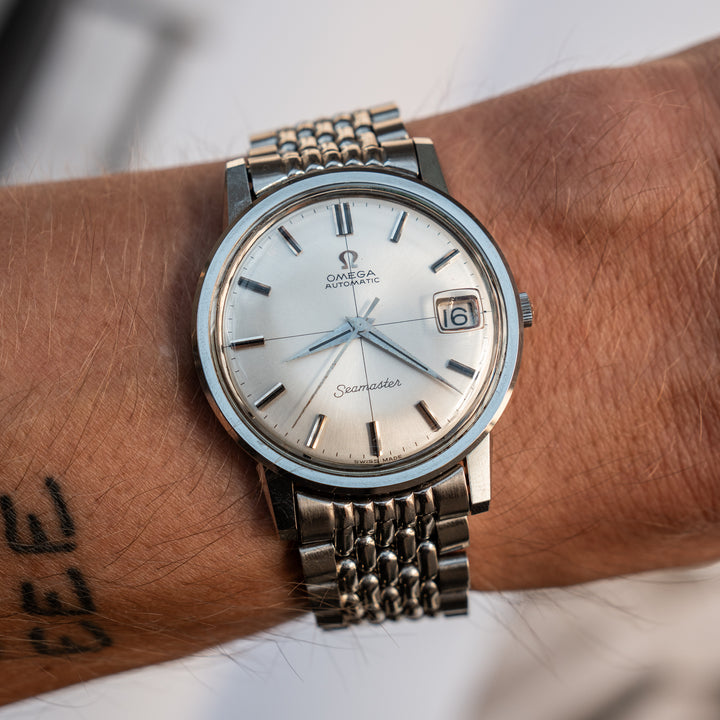 Omega Seamaster Crosshair Dial - Beads of Rice Bracelet
