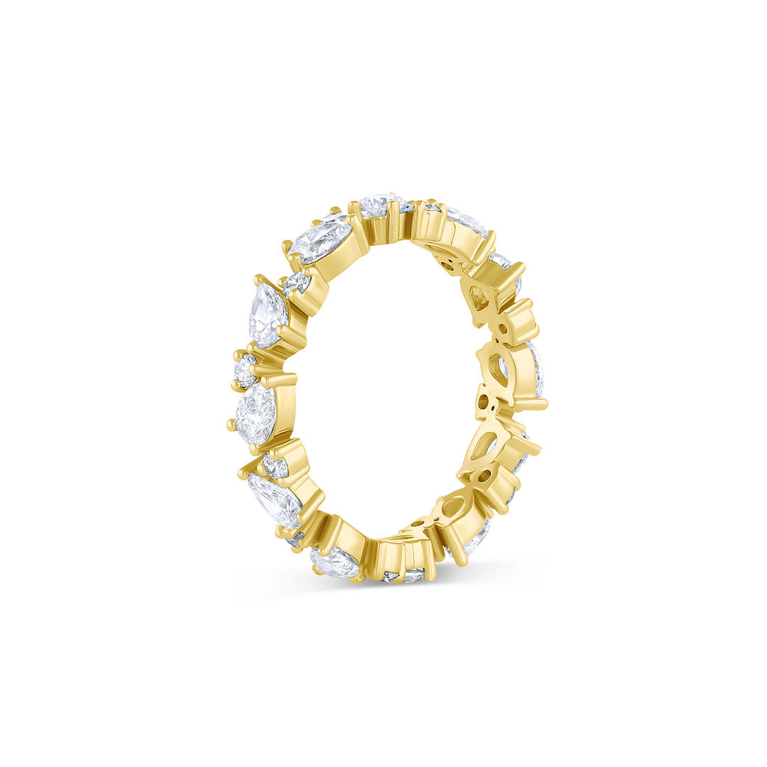 Large Pear Cluster Diamond Ring (Earth Mined) - Consider the Wldflwrs