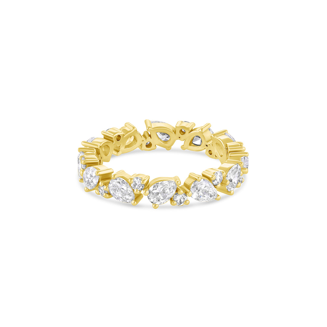 Large Pear Cluster Diamond Ring (Earth Mined) - Consider the Wldflwrs
