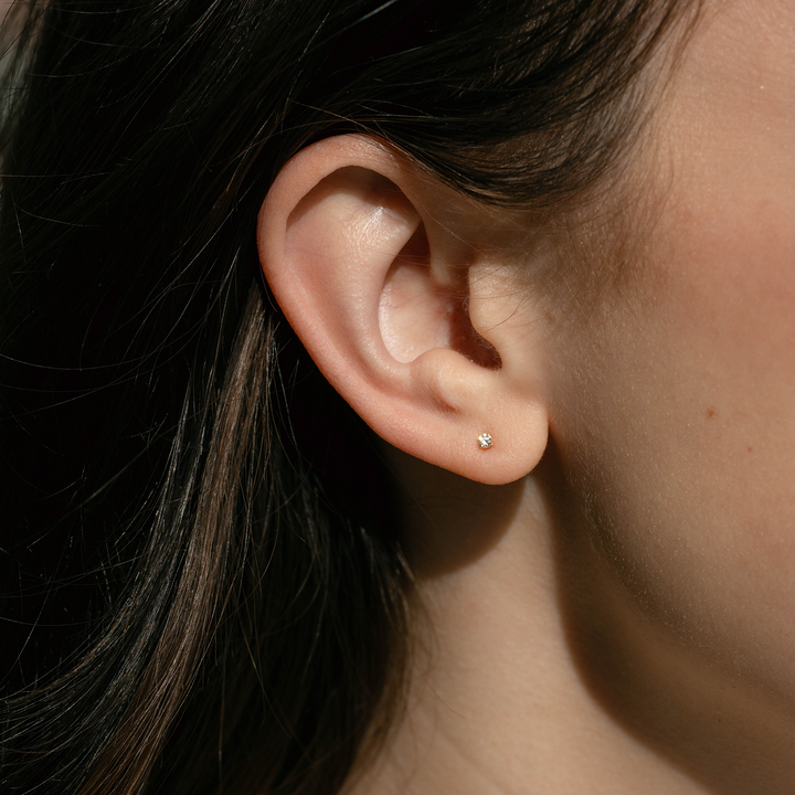 Micro Diamond Stud Earring - Consider the Wldflwrs