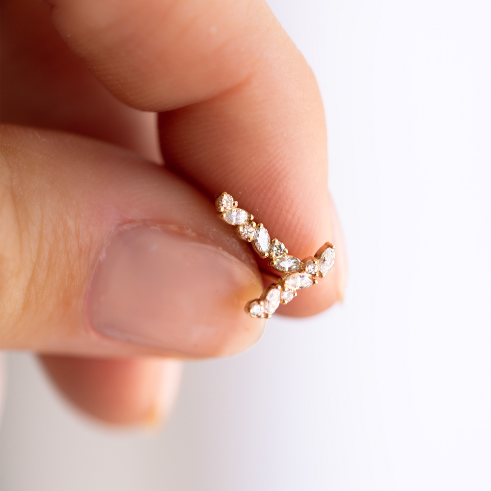 Petite Cluster Stud Earring - Consider the Wldflwrs