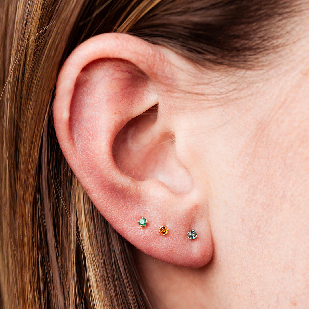 Micro Birthstone Stud Earring - Consider the Wldflwrs