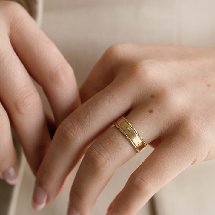 Starburst Double Seed Ring - Consider the Wldflwrs