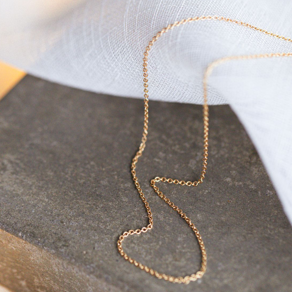 1mm Cable Chain Necklace - Consider the Wldflwrs