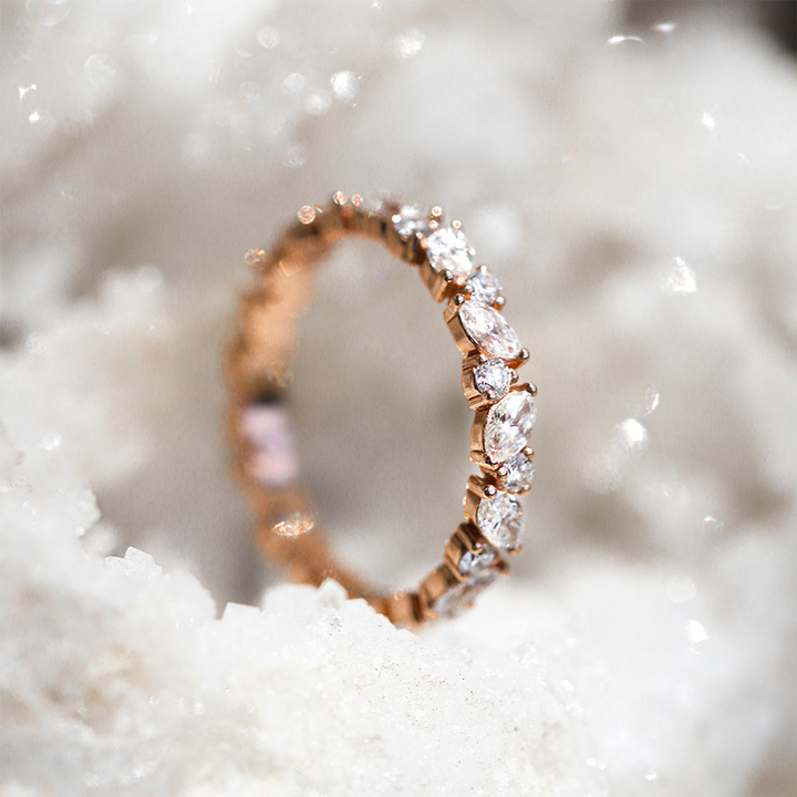 Marquise Cluster Diamond Ring (Earth Mined) - Consider the Wldflwrs