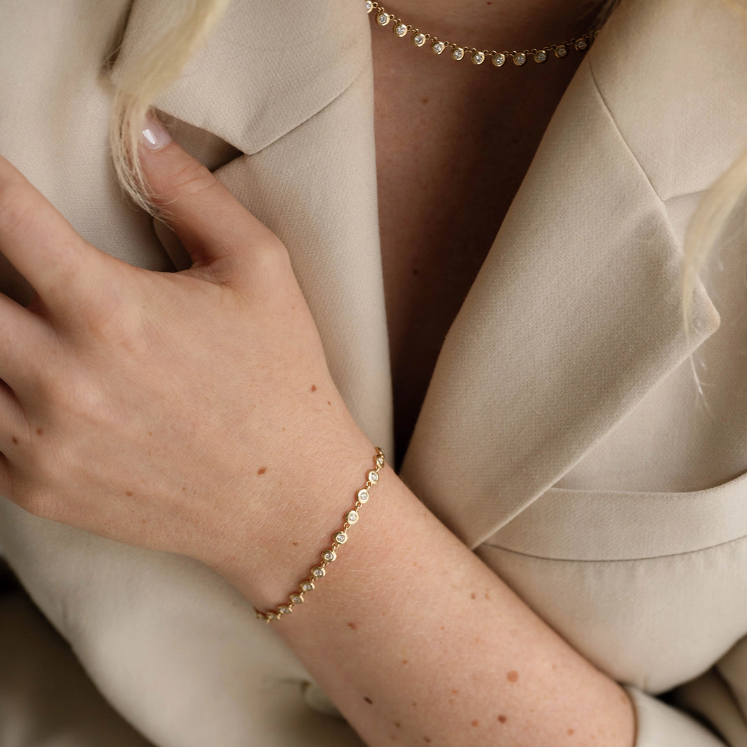 Birthstone Bezel Tennis Bracelet