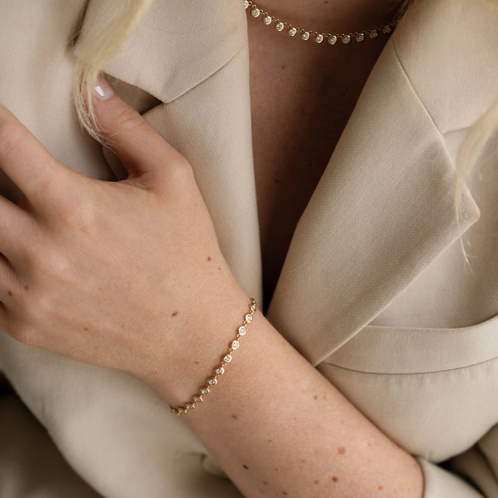 Birthstone Bezel Tennis Bracelet