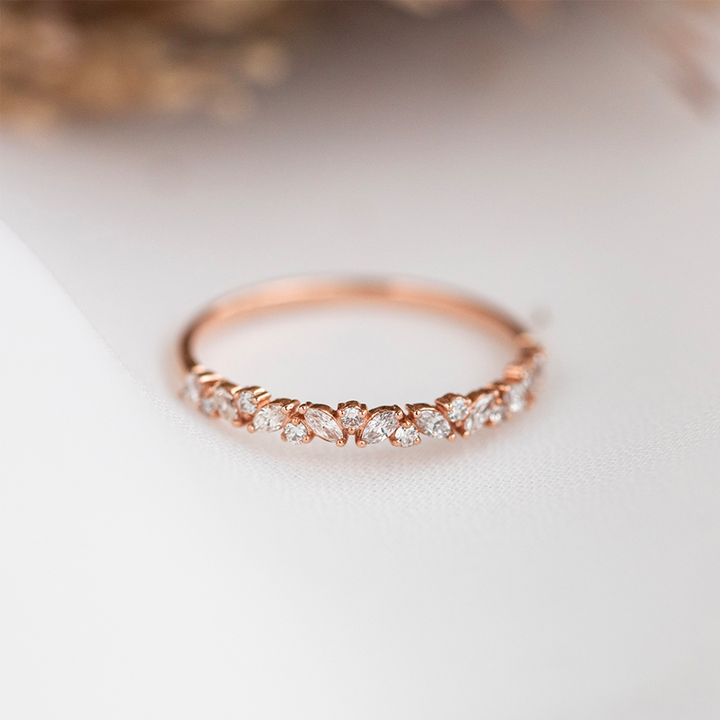 Petite Cluster Diamond Ring (Earth Mined) - Consider the Wldflwrs