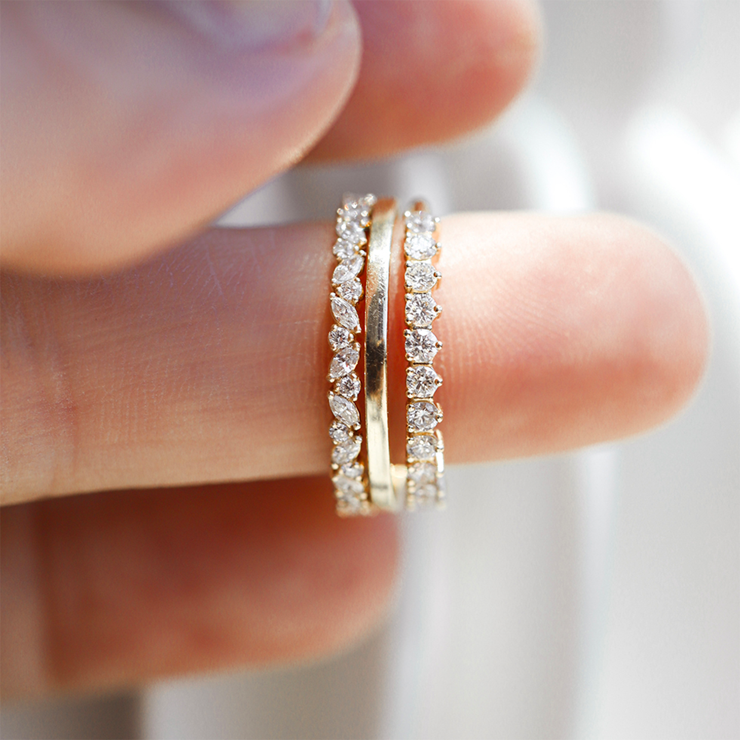 Petite Cluster Diamond Ring (Earth Mined) - Consider the Wldflwrs