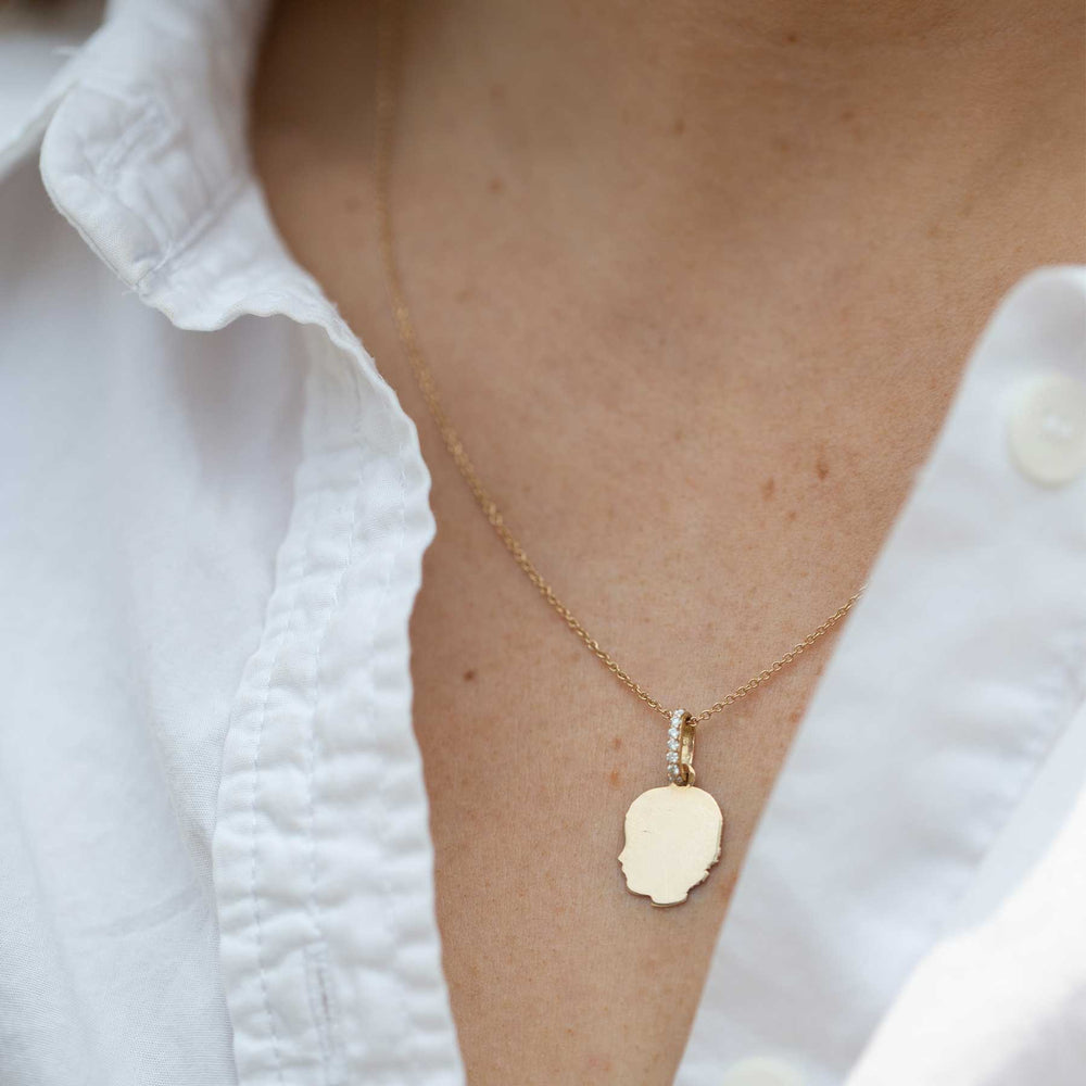 Simple Silhouette Necklace - Consider the Wldflwrs