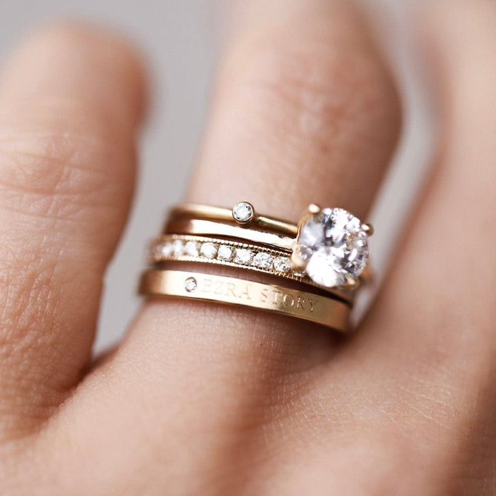 Small Pea Pod Diamond Ring (Lab Grown) - Consider the Wldflwrs