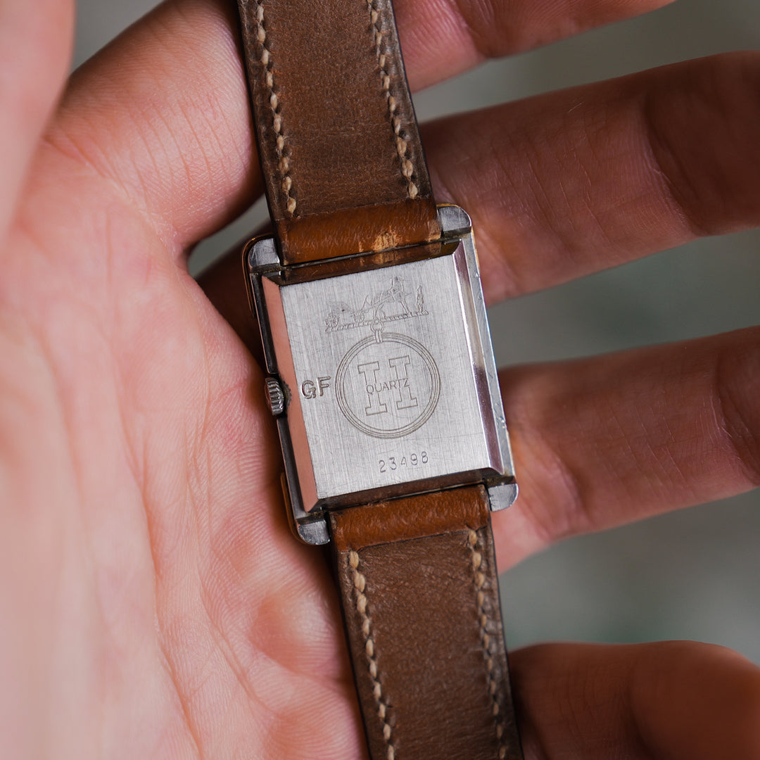 Hermès Croisière Two Tone Roman Dial Tank - Consider the Wldflwrs