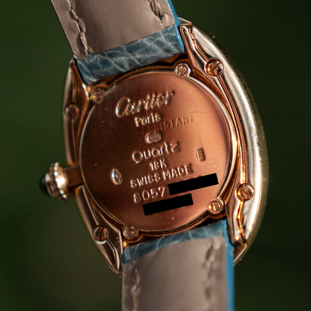 Cartier Baignoire ref. 8057 w/ Original Strap & Deployant Clasp