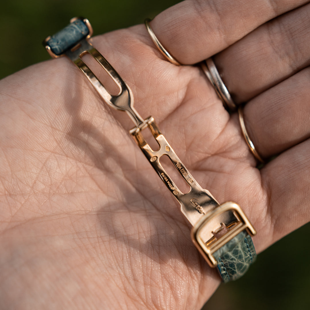 Cartier Baignoire ref. 8057 w/ Original Strap & Deployant Clasp