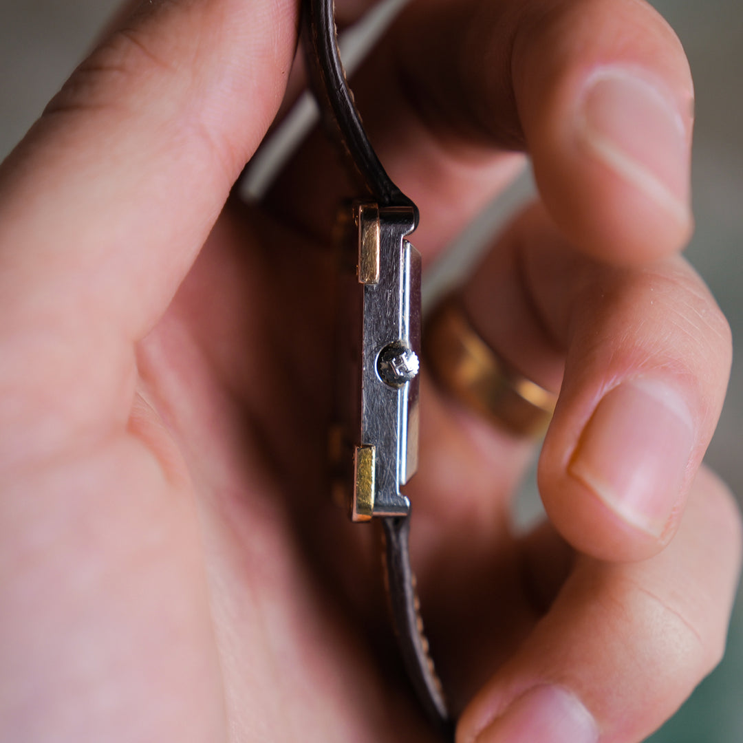 Hermès Croisière Two Tone Roman Dial Tank - Consider the Wldflwrs