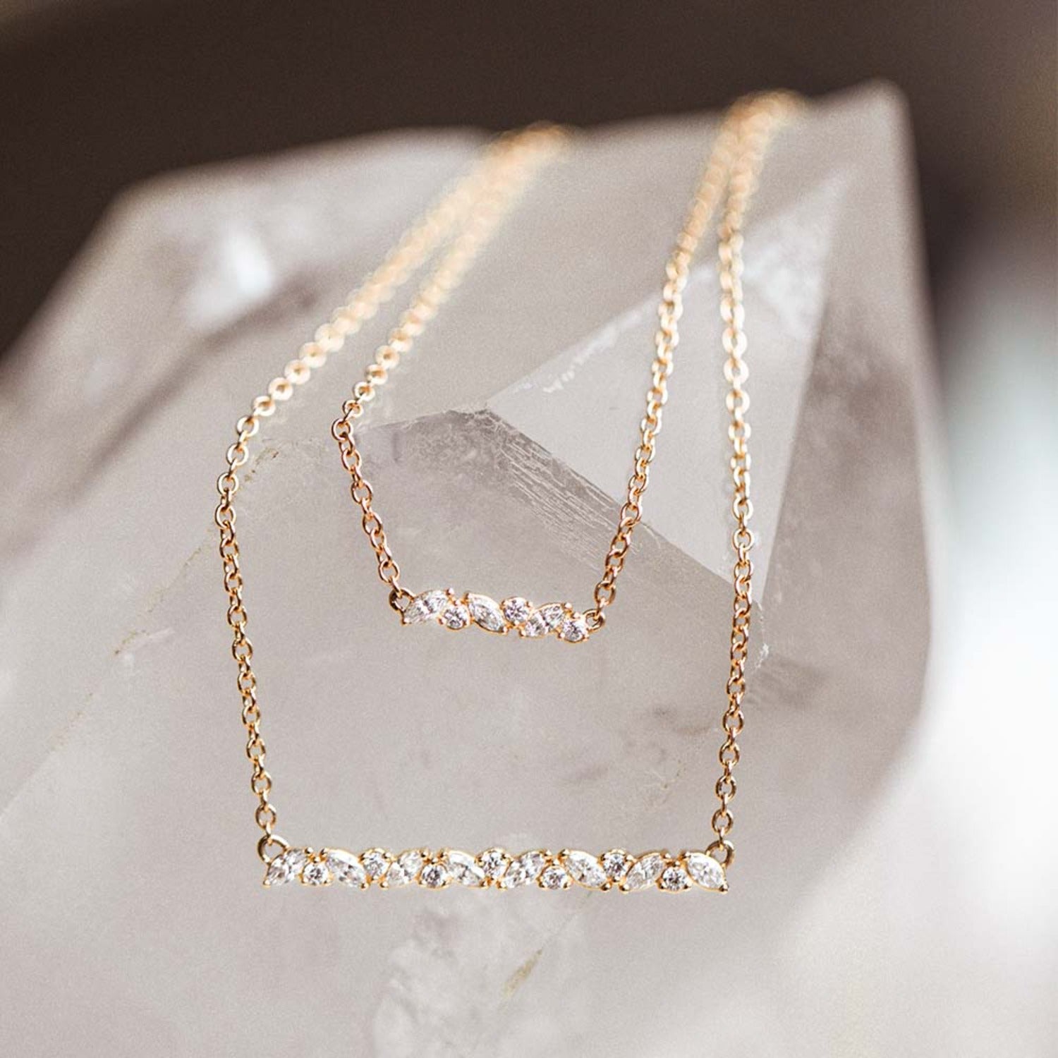 Mini Petite Cluster Necklace - Consider the Wldflwrs