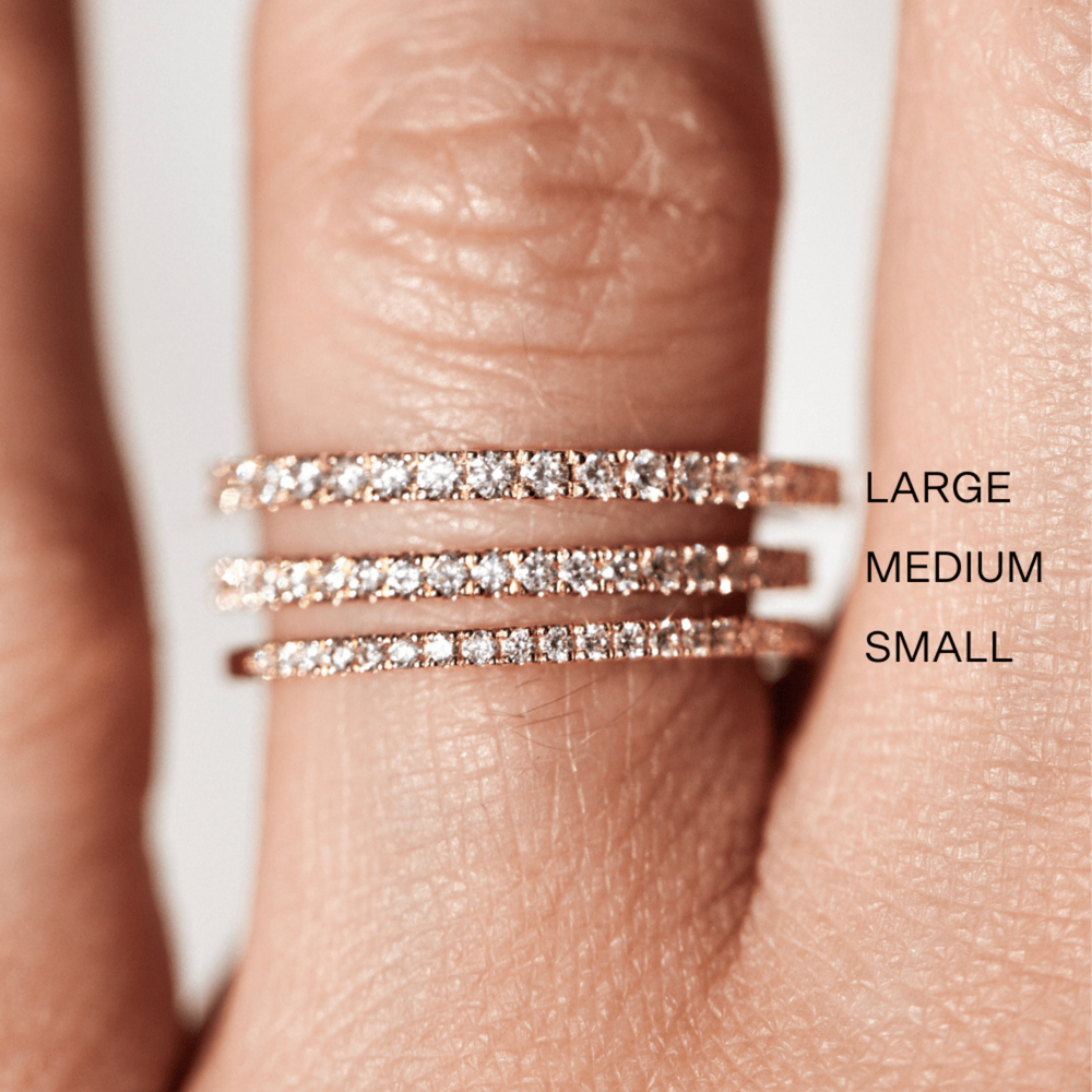 White Diamond Twinkle Band Eternity (Earth-Mined) - Consider the Wldflwrs
