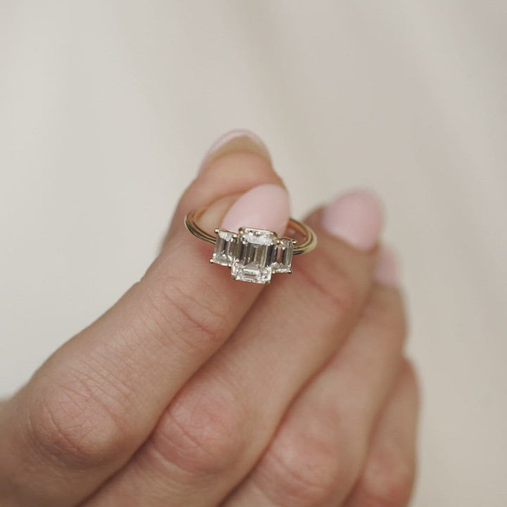 Holly Engagement Ring (Earth Mined Side Diamonds) - Consider the Wldflwrs