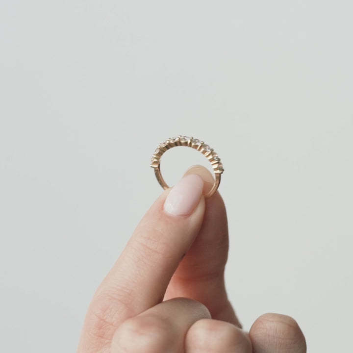Round Cut Lab Grown Diamond Band (Eternity) - Consider the Wldflwrs