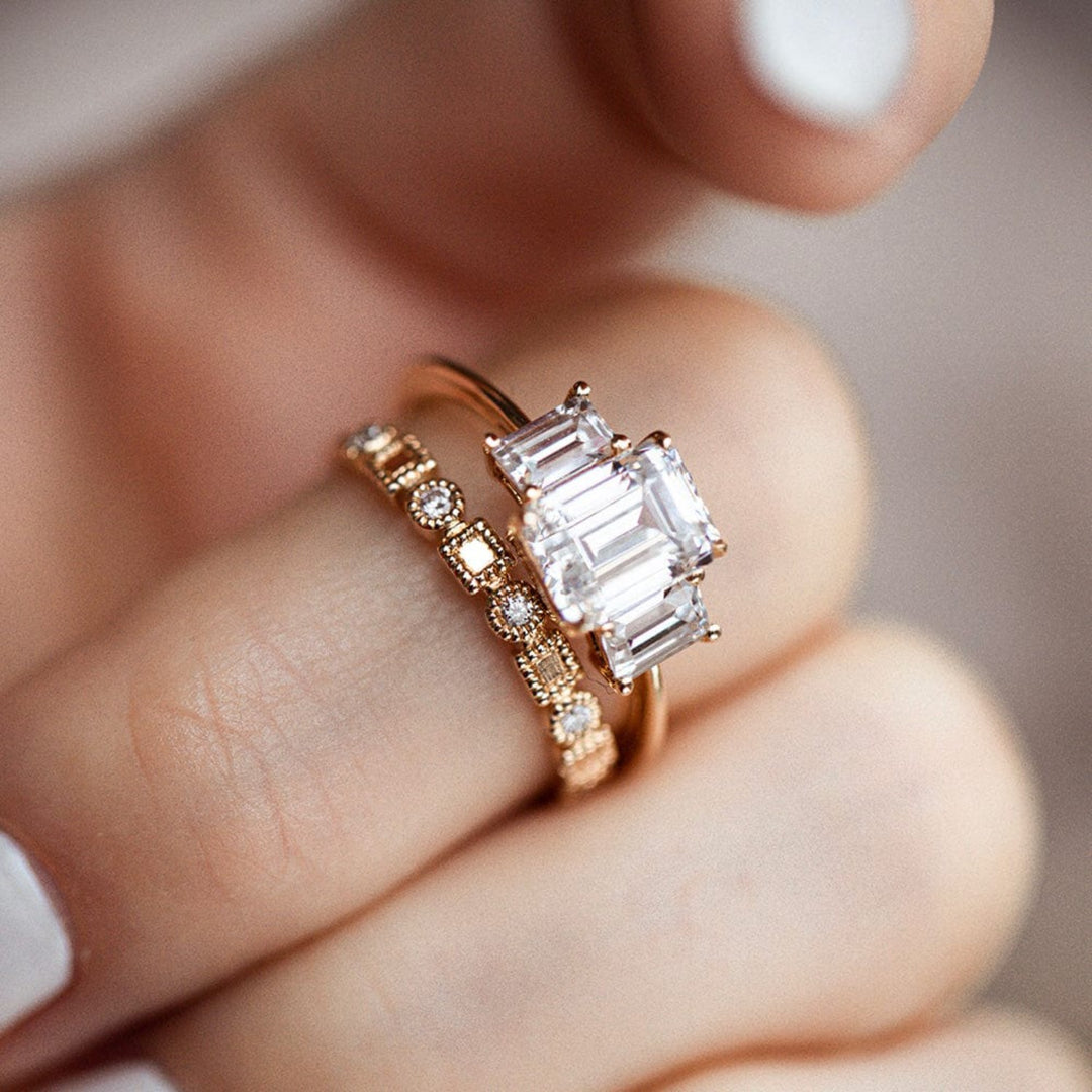 Holly Engagement Ring (Earth Mined Side Diamonds) - Consider the Wldflwrs