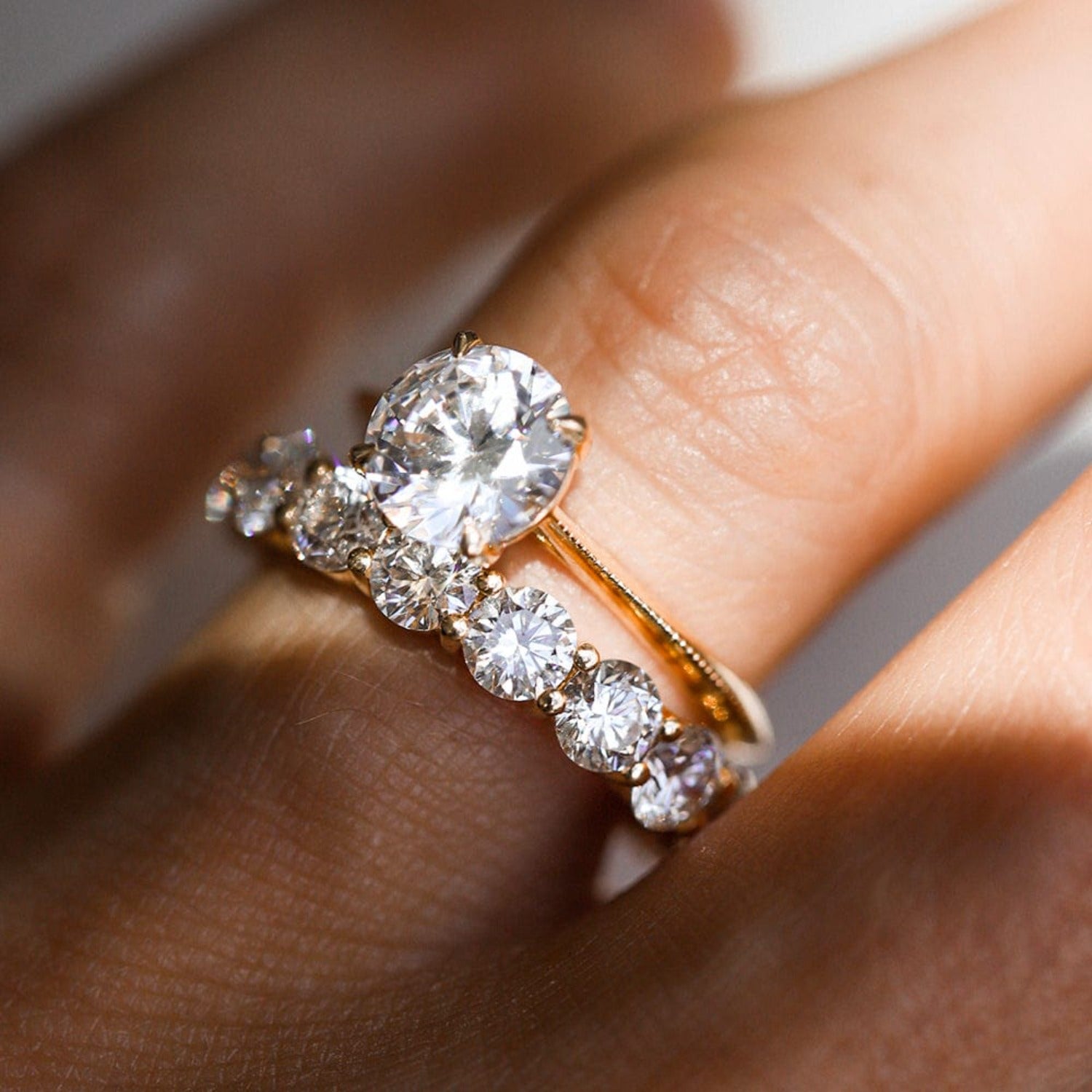 Round Cut Lab Grown Diamond Band (Eternity) - Consider the Wldflwrs