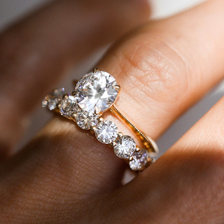 Round Cut Lab Grown Diamond Band (Eternity) - Consider the Wldflwrs