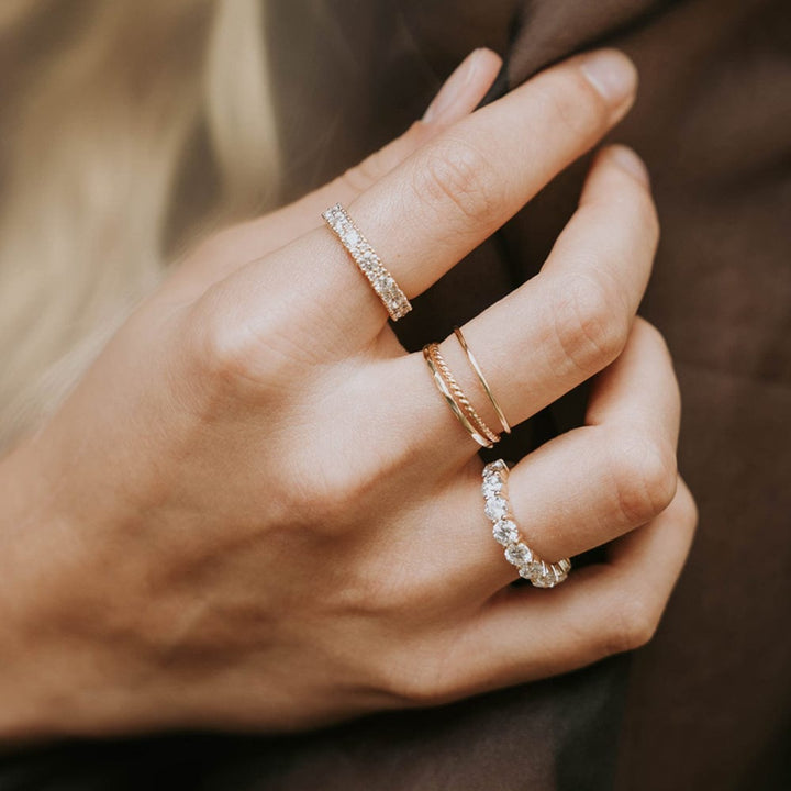 Round Cut Lab Grown Diamond Band (Eternity) - Consider the Wldflwrs