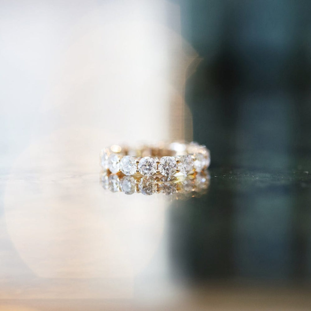 Round Cut Lab Grown Diamond Band (Eternity) - Consider the Wldflwrs