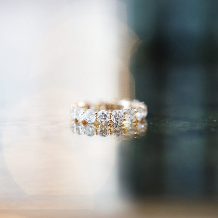 Round Cut Lab Grown Diamond Band (Eternity) - Consider the Wldflwrs
