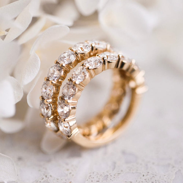 Round Cut Lab Grown Diamond Band (Eternity) - Consider the Wldflwrs