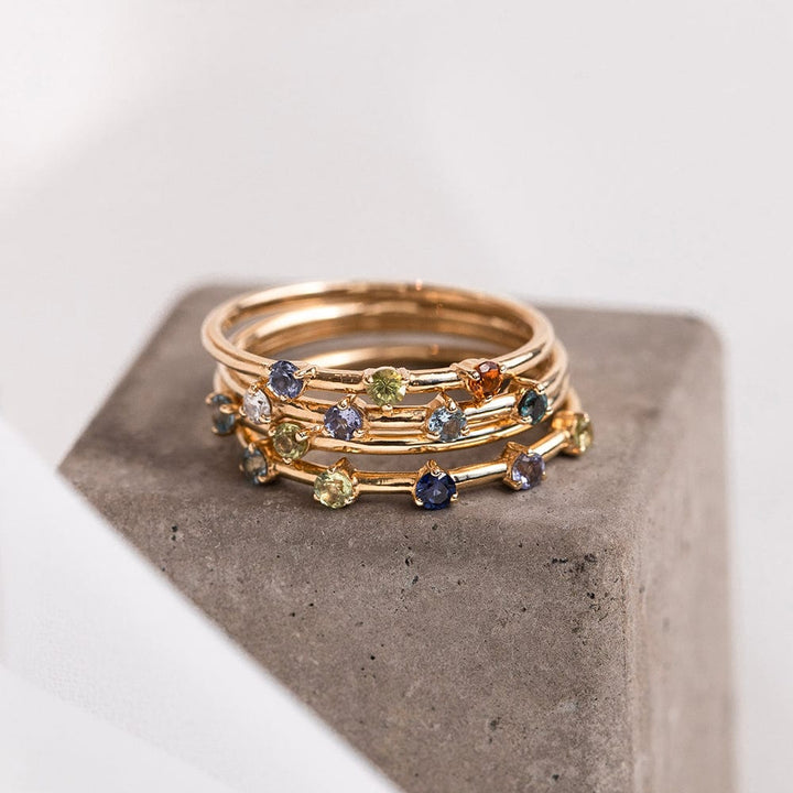 Four Birthstone Stacker - Consider the Wldflwrs